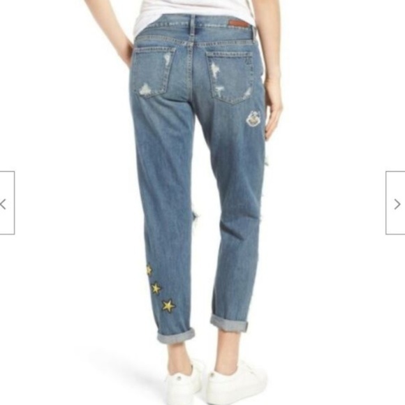 Articles of Society Jean Janis Boyfriend Patches